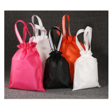 Custom dustproof  nonwoven drawstring pouch portable promotional hot sale shoe gift bag